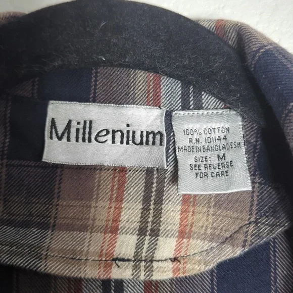 Y2K Brown Plaid Lightweight Cotton Blazer Jacket - Picture 5 of 6